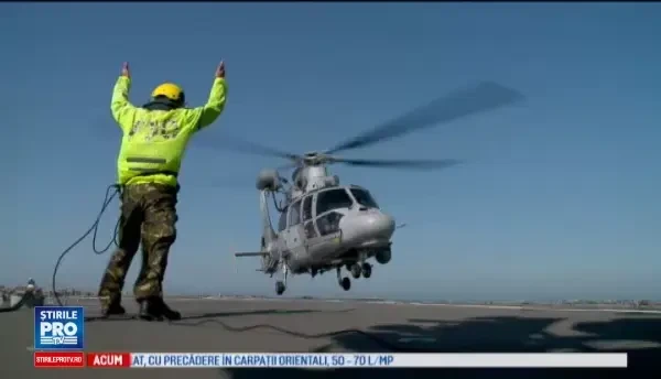 Exercitiu militar romano-francez in Marea Neagra. O nava ruseasca a supravegheat tragerile de artilerie ale fregatelor