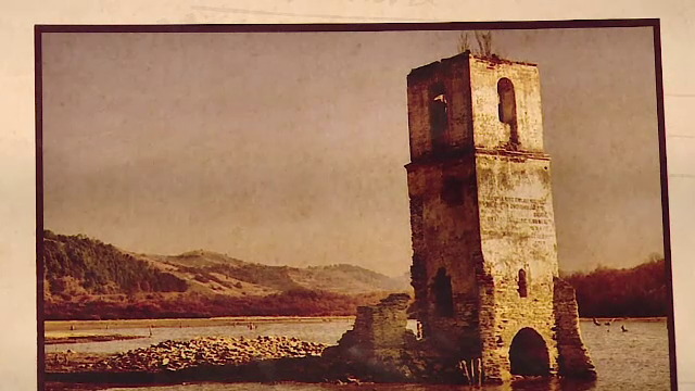 Aparea ca o fantoma de sub ape, dar acum a disparut complet. Misterul Bisericii Catolice inghitite de lacul Bezid