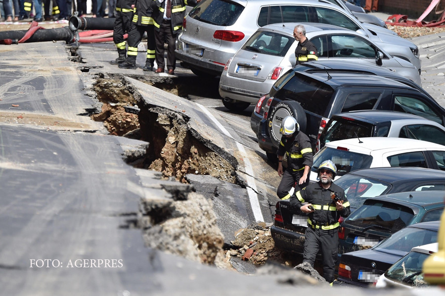 surpare in centrul Florentei