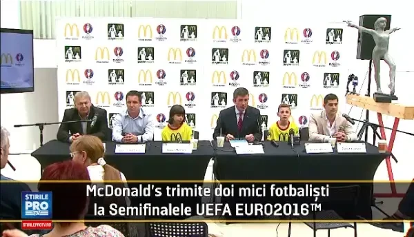 (P) McDonald's trimite doi mici fotbaliști la Semifinalele UEFA EURO 2016™