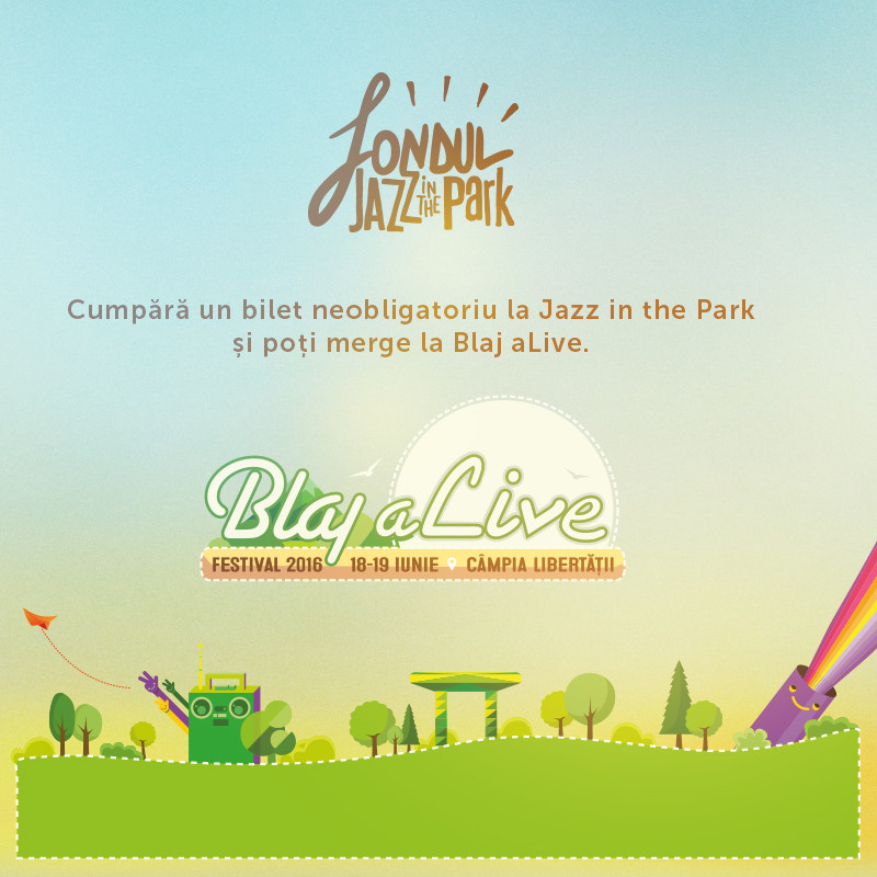 Cumpara un bilet neobligatoriu la Jazz in the Park si poti merge la Blaj aLive Festival