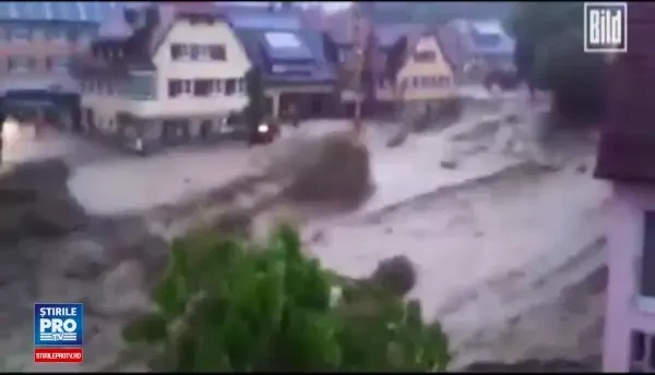 Potop in Europa de Vest. 4 oameni au murit in Germania din cauza inundatiilor, turneul Roland Garros a fost dat peste cap