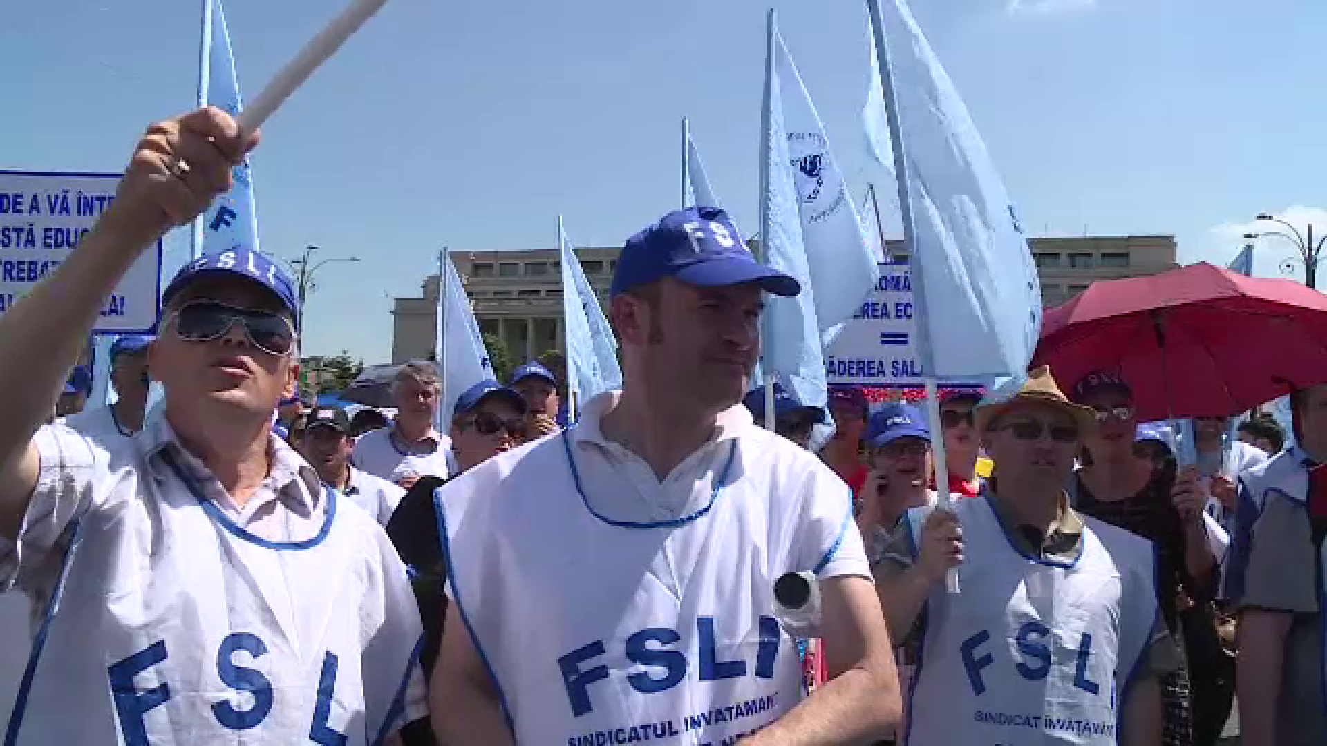 profesori la protest