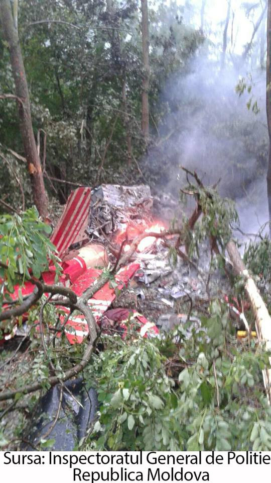 Elicopter SMURD prabusit in Republica Moldova