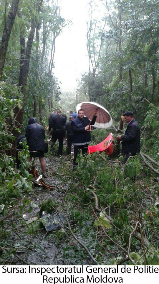 Elicopter SMURD prabusit in Republica Moldova