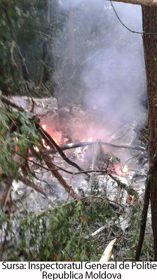 Elicopter SMURD prabusit in Republica Moldova