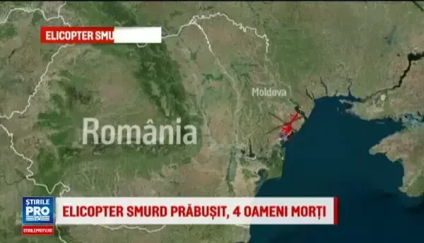 Elicopter SMURD prabusit in Republica Moldova: toti cei 4 pasageri au murit. Surse: A fost deschis dosar penal