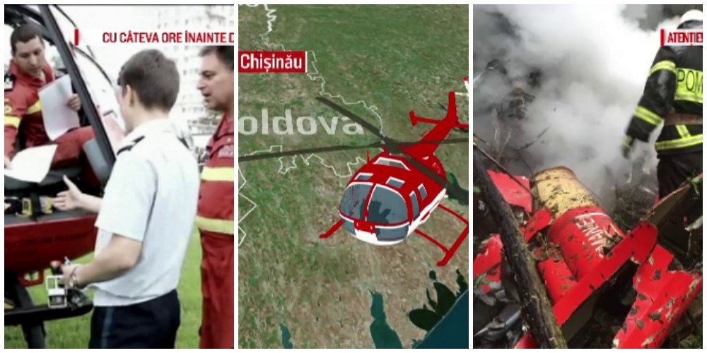 Elicopter SMURD prabusit. Trupurile celor 4 salvatori romani, repatriate. Ultima discutie dintre pilot si turnul de control