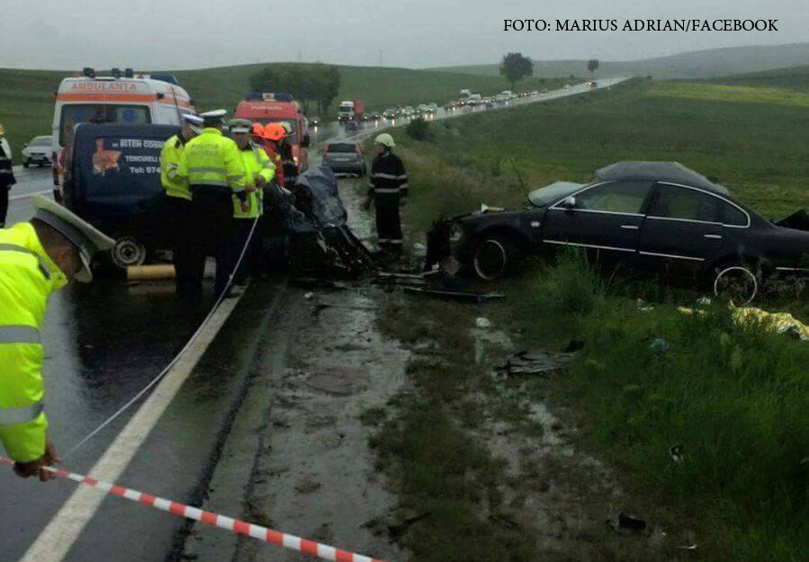 Accident cu 3 morti pe cea mai periculoasa sosea din judetul Cluj. Primele imagini de la locul tragediei