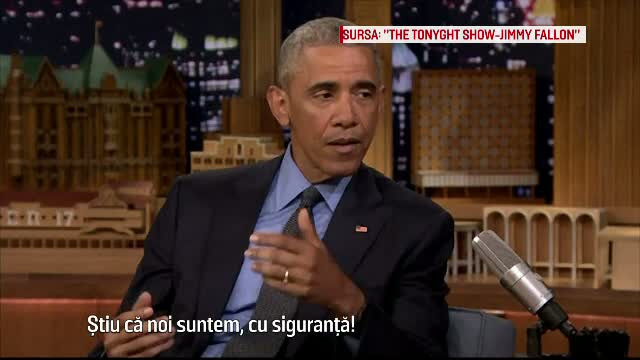 Barack Obama, la Jimmy Fallon show: "Candidatii nu mi-au cerut sfaturi, dar eu le-am dat oricum"
