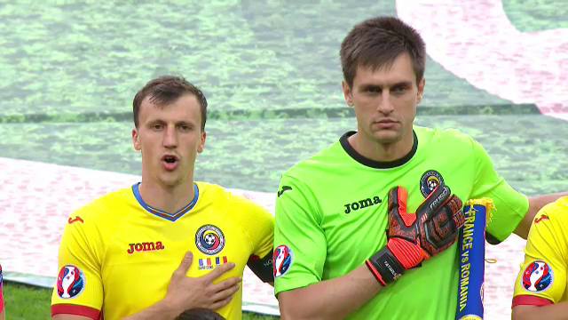 UEFA EURO 2016. Imnul Romaniei la meciul cu Franta