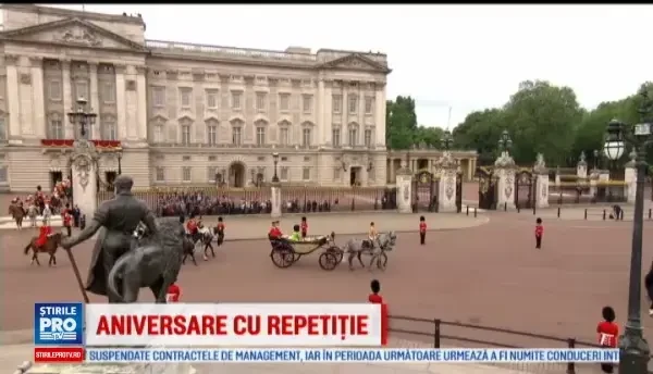 Parada grandioasa la Londra, in cinstea reginei Elisabeta. Un soldat a lesinat in timpul ceremoniei