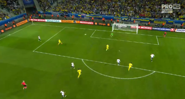 Germania- Ucraina. Gol Schweinsteiger