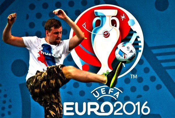 logo EURO 2016 facut de huliganii rusi