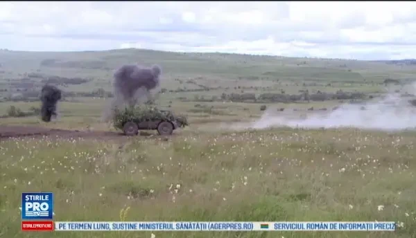 Exercitiu de amploare in poligonul Cincu. 1.700 militari romani, americani si britanici au transformat zona in camp de lupta