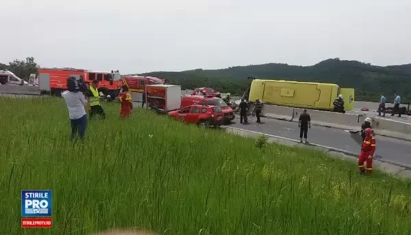 accident Persani - primele imagini de la fata locului