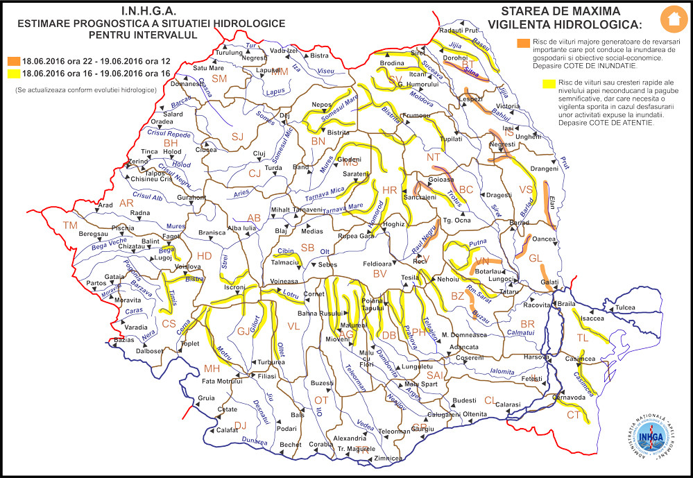 harta inundatii 18 iunie