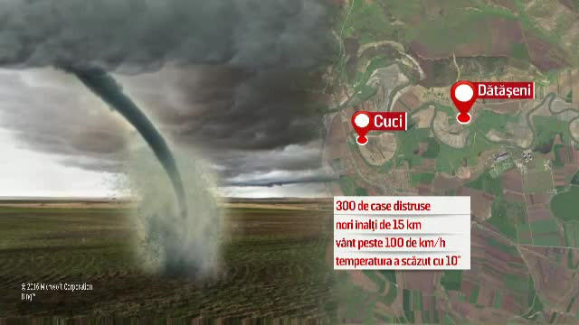 Imagini incredibile filmate astazi in Romania. Astfel de fenomene au loc de obicei in SUA