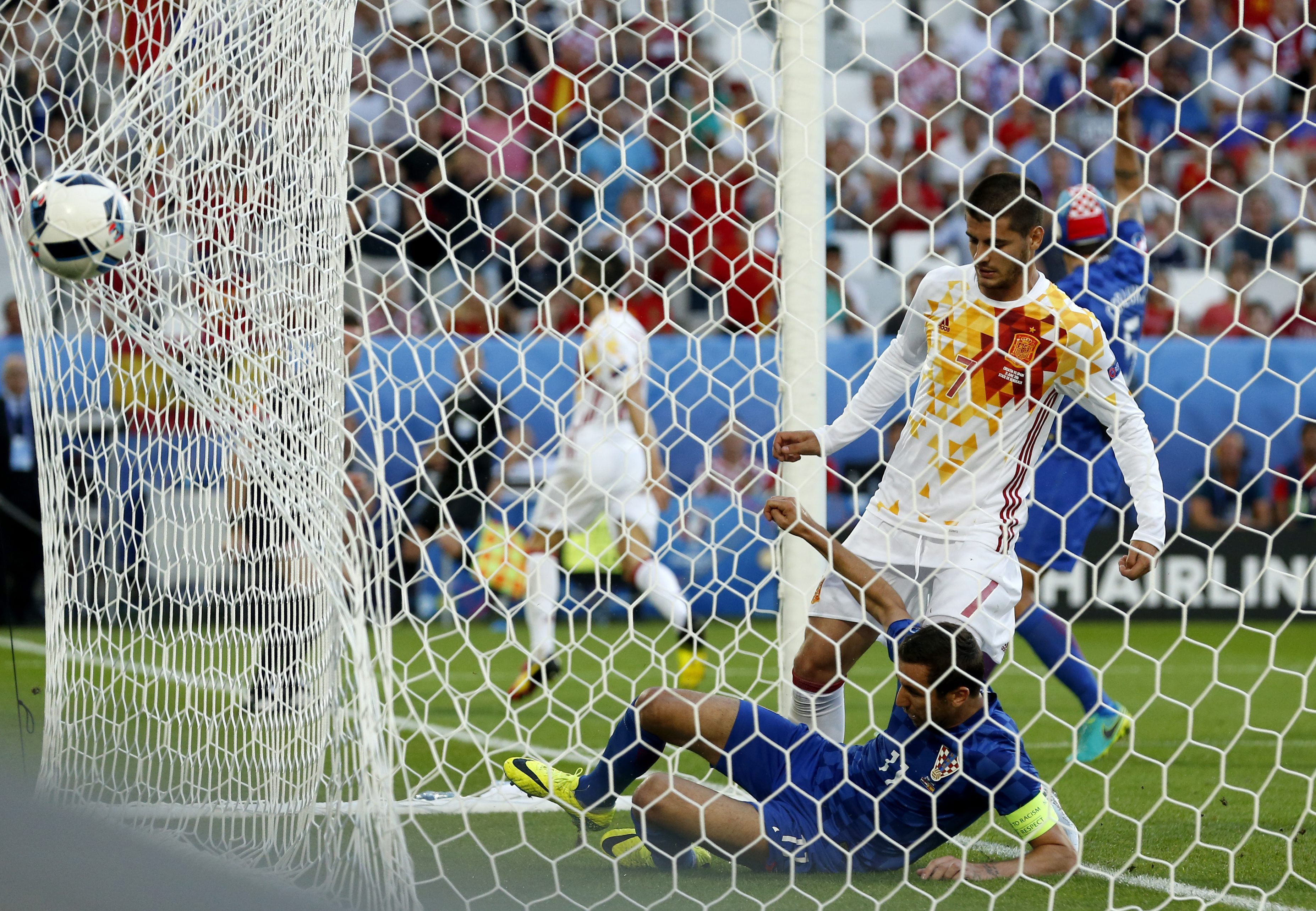 CROATIA- SPANIA. GOL MORATA