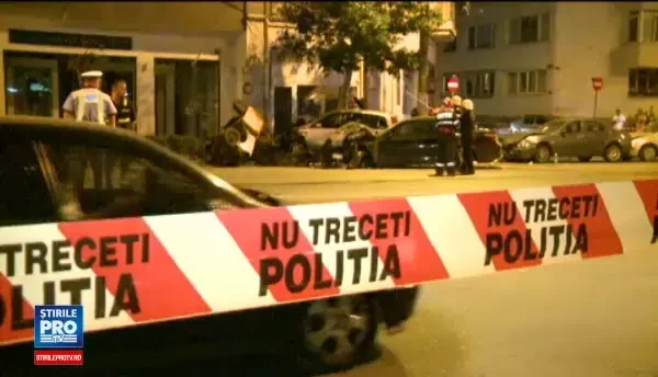 6 masini dintr-o lovitura: dezastrul provocat de un sofer grabit din Capitala. Ce a mai distrus barbatul