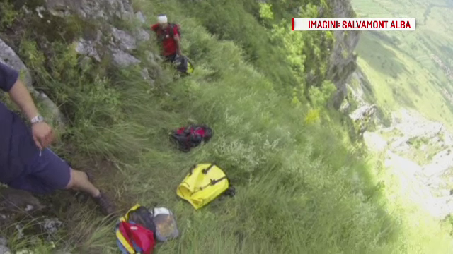 Turist maghiar, salvat dupa o interventie care a durat sase ore. Ramasese blocat la 60 de metri inaltime
