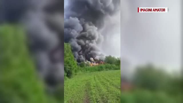 Microbuz cuprins de flacari, in apropiere de Mihailesti. Ce s-a intamplat cu pasagerii