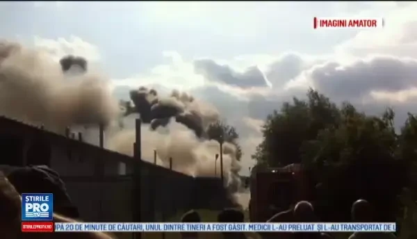 Microbuz cuprins de flacari, in apropiere de Mihailesti. Ce s-a intamplat cu pasagerii