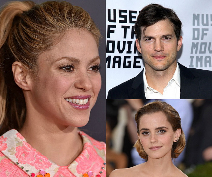 Ce au in comun Shakira, Ashton Kutcher si Emma Watson? Raspunsul este spectaculos