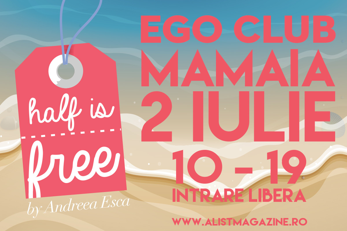 HALF IS FREE ajunge la mare! Nu ratati reducerile la cele mai cool creatii ale designerilor romani