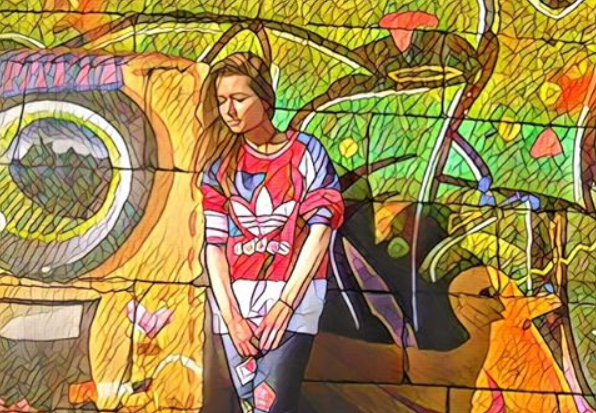 poza editata cu aplicatia Prisma