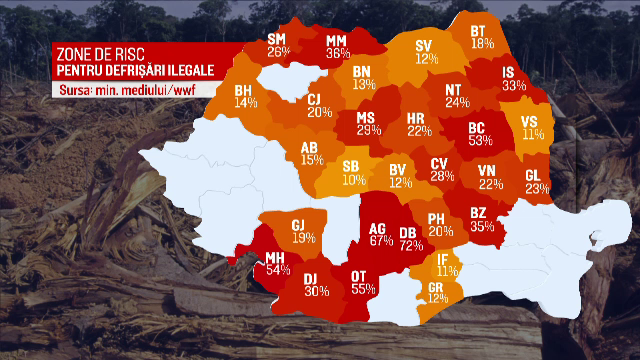 harta riscului de defrisari