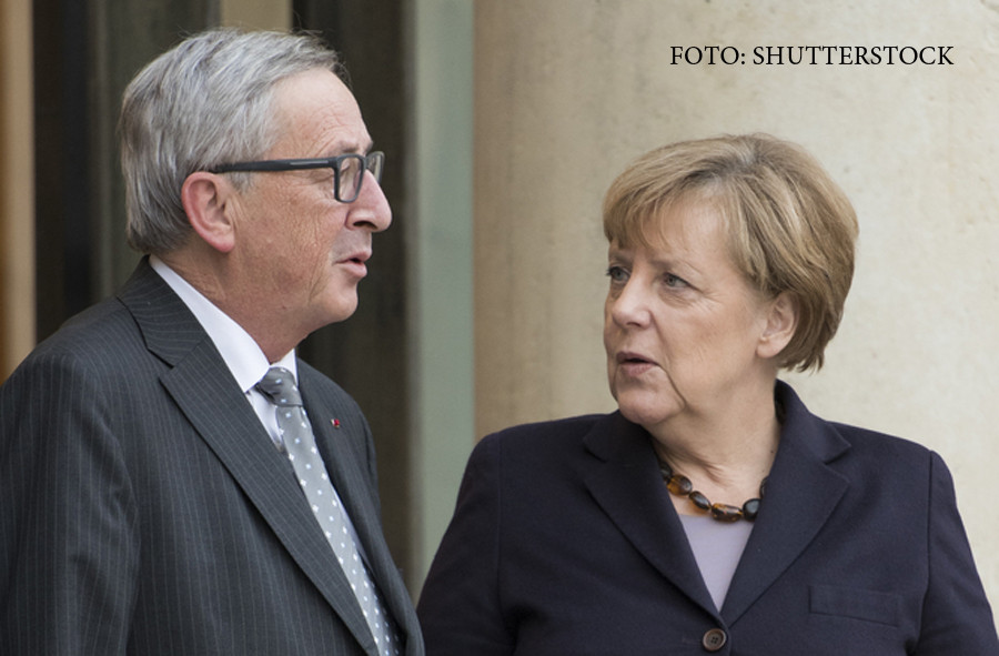 Jean Claude Juncker si Angela Merkel