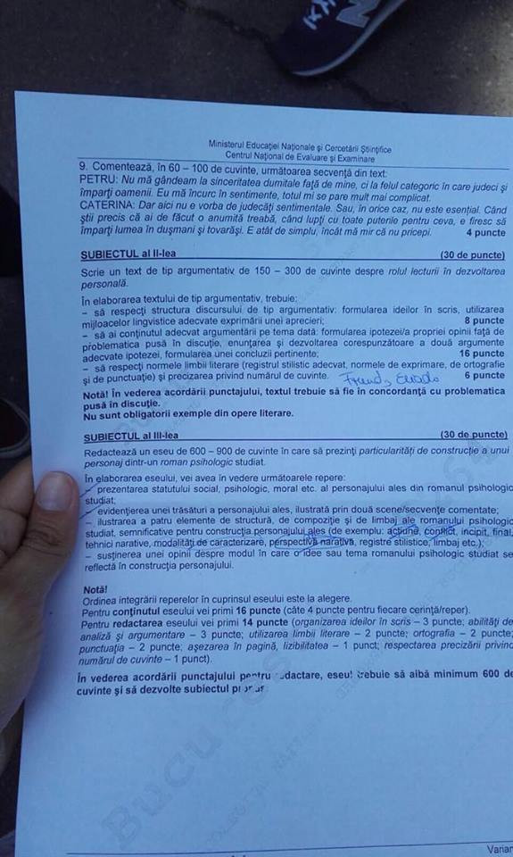 Limba Romana - profilul UMAN