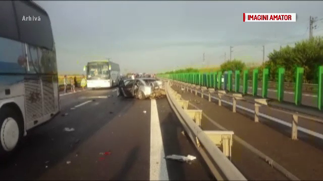 ANIMATIE GRAFICA. Cum s-a produs accidentul de pe Autostrada Soarelui, in care un om a murit si trei au fost raniti