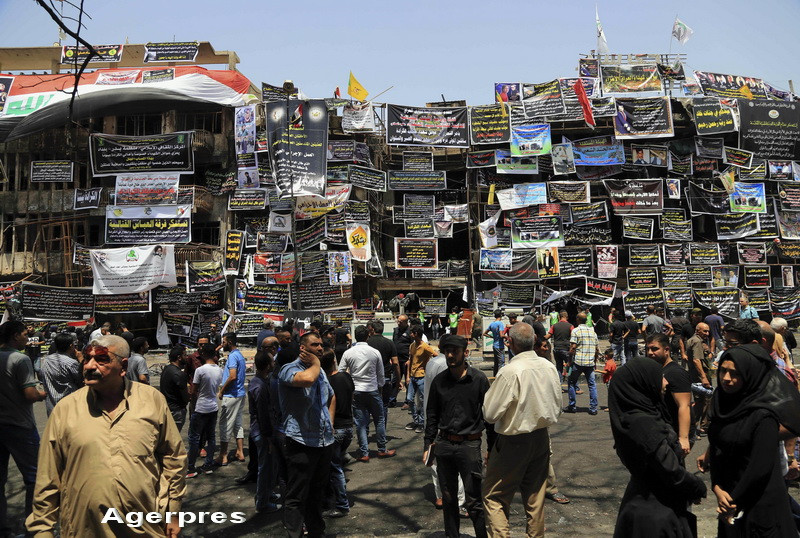 Bilantul celui mai sangeros atentat terorist din Bagdad a crescut la 292 de morti. Imagini surprinse cu o drona dupa atac