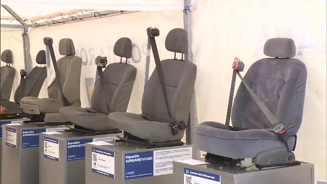 "Trisezi centura, pacalesti viata" - campanie DURA de constientizare a soferilor. Povestile celor 15 scaune "ale mortii"