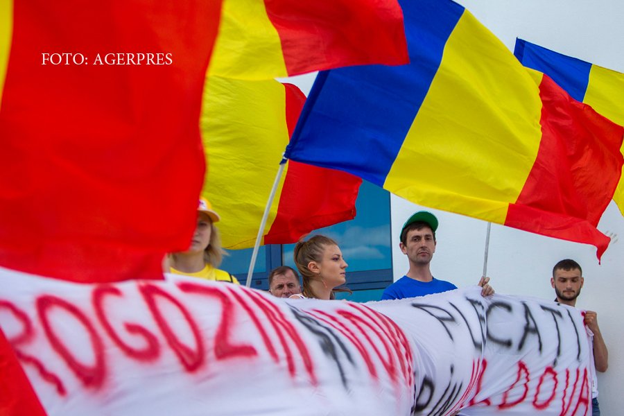 Moldova, protestatari impotriva lui Rogozin