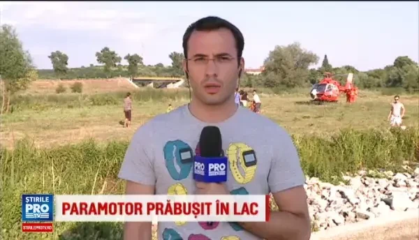 Un paramotor in care se aflau 2 persoane s-a prabusit intr-un lac din Parcul Comana. Pasagerul, cetatean strain, a murit