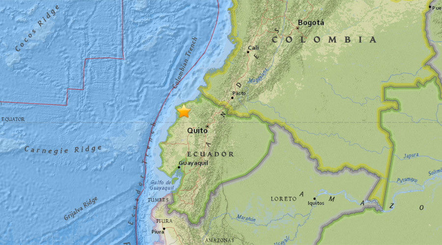 Doua cutremure puternice au zguduit Ecuadorul, la cateva minute distanta. Seismele au avut magnitudinea de 6,2 si 5,9