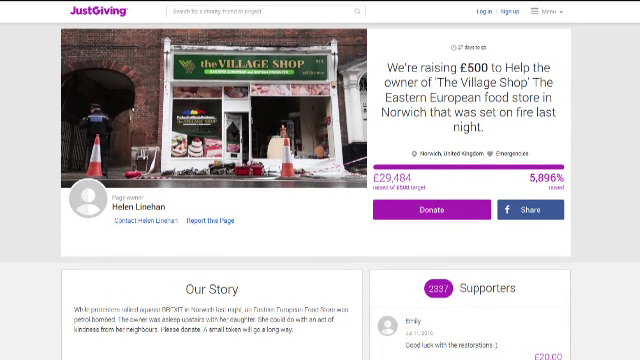 Cati bani s-au strans pentru magazinul romanesc incendiat in Marea Britanie. Sabina: "Gestul m-a marcat pentru restul vietii"
