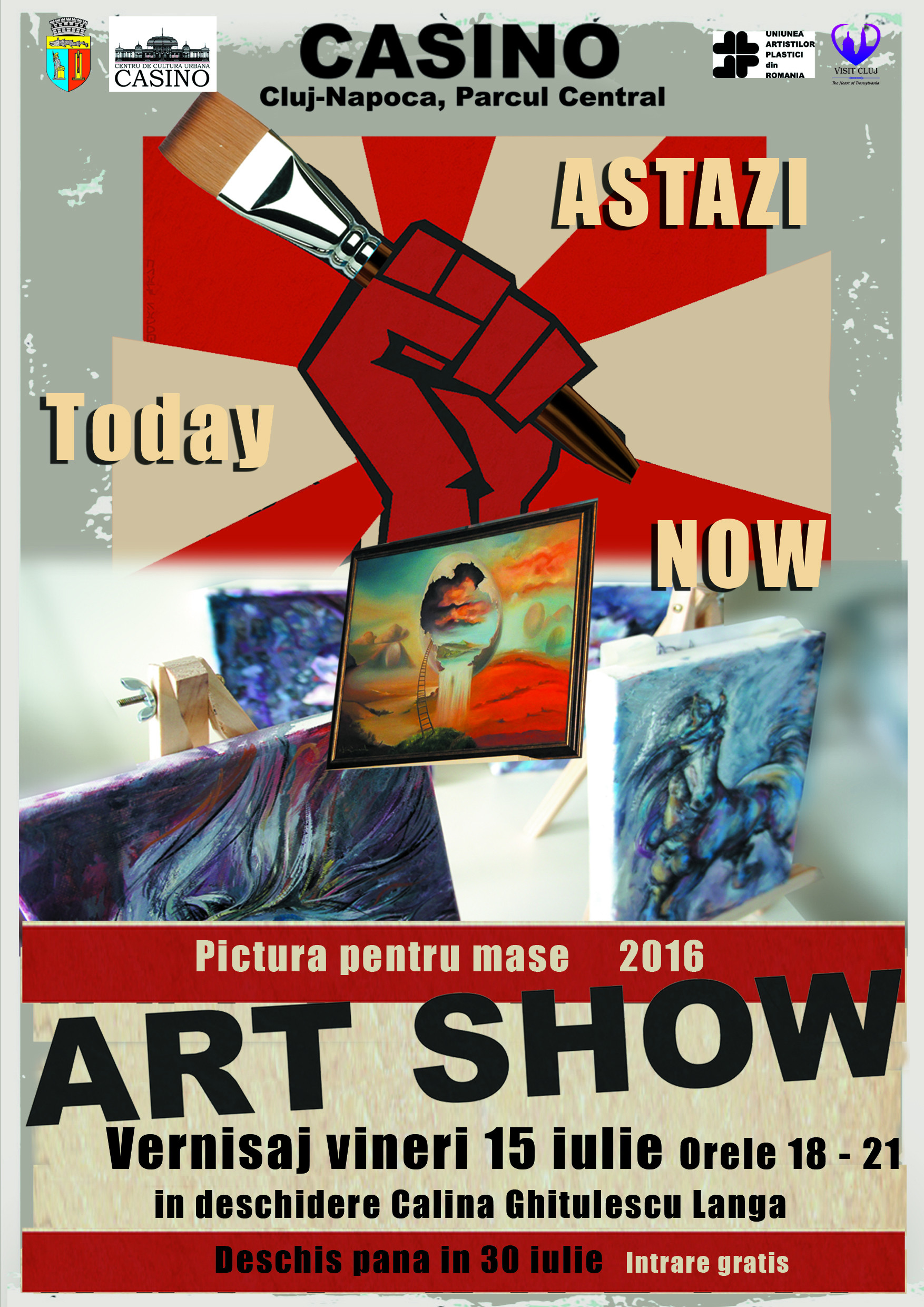 Expozitie de pictura la Cluj-Napoca. Artistii Adriana si Lucian Soit prezinta colectia “Pictura pentru mase”