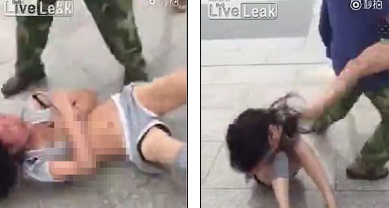 Batuta, dezbracata si umilita in plina strada pentru ca ar fi avut o aventura cu un barbat insurat. Ce a patit aceata tanara