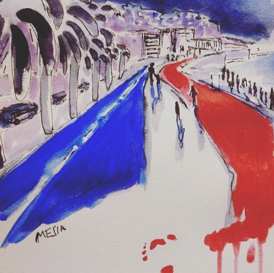 Cele mai puternice mesaje de pe Twitter dupa atacul din Nisa. Desenul care a emotionat utilizatorii din intreaga lume