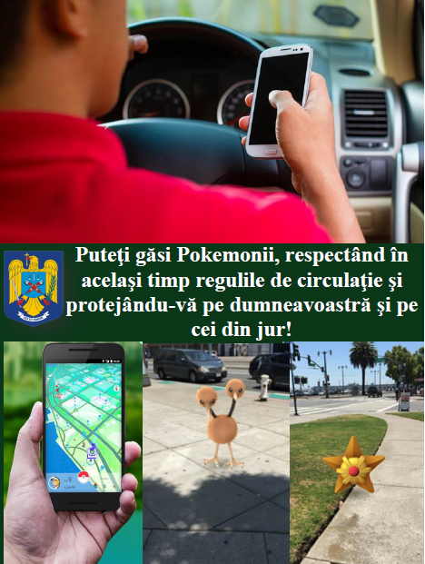 Mesajul Politiei Romane pe Facebook: "Puteti gasi Pokemonii respectand regulile de circulatie". Ce reactii a starnit
