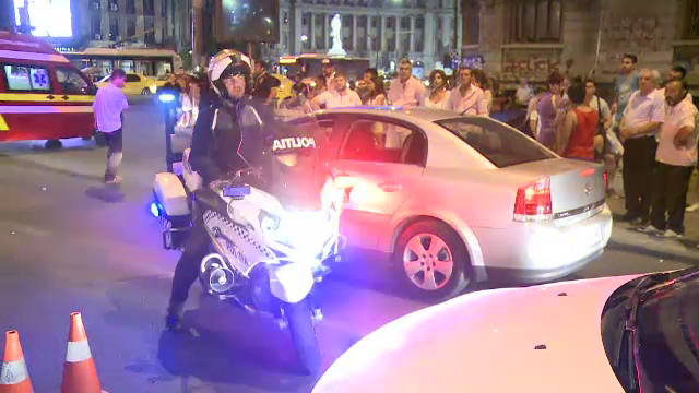 Accident in centrul Capitalei. Copil de 11 ani lovit de o masina in intersectia de la Piata Universitati