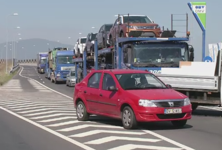 Protest spontan al transportatorilor la Brasov. Soferii sunt nemultumiti de valoarea tot mai mare a RCA-ului