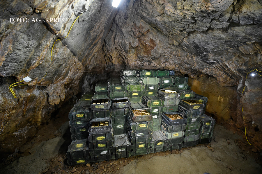 Locul unde puteti sa va faceti un selfie cu "tezaurul Romaniei". In 1944, tot aurul BNR risca sa fie ingropat in munte