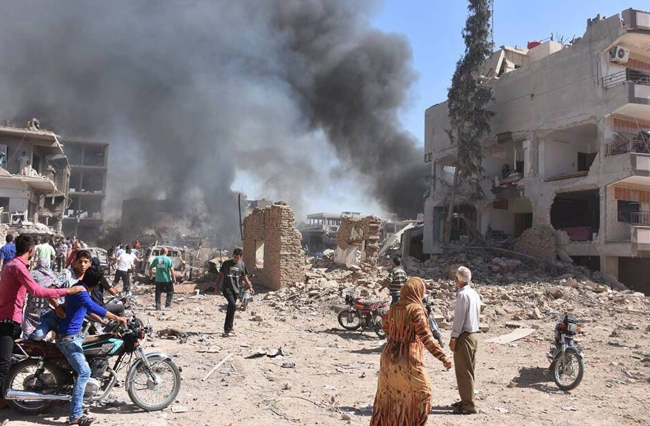 Dublu atentat in Siria, in apropiere de frontiera cu Turcia. Cel putin 44 de oameni au murit si 140 sunt raniti. FOTO