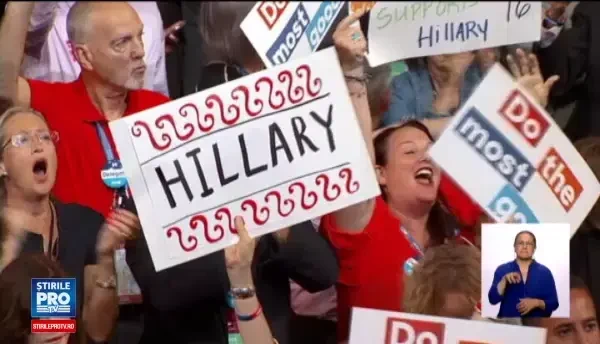 Hillary Clinton scrie istorie in Statele Unite. Fosta Prima Doamna a fost desemnata candidata democratilor la Casa Alba