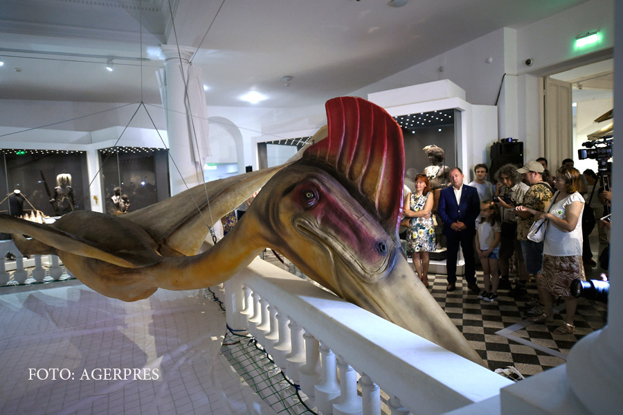 Cel mai mare dinozaur zburator din lume, reconstituit la Antipa. Copiii s-au speriat de el: “Ma mut in alta tara"